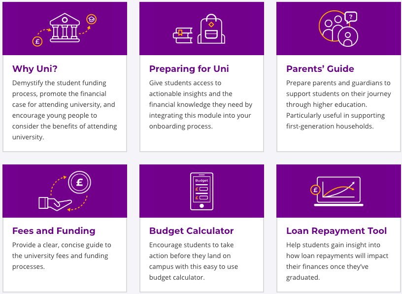 The core offering of Blackbullion's latest service for universities: Money-Ready for University