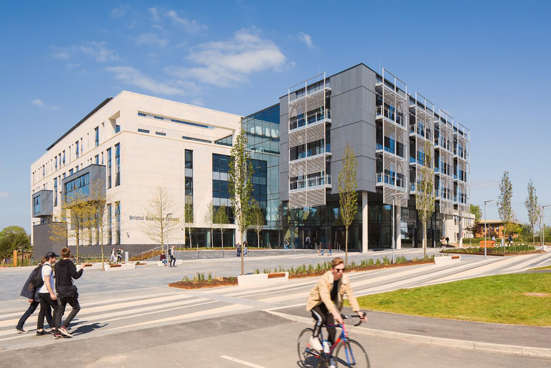 The exterior of the Bristol Business School building at UWE Bristol