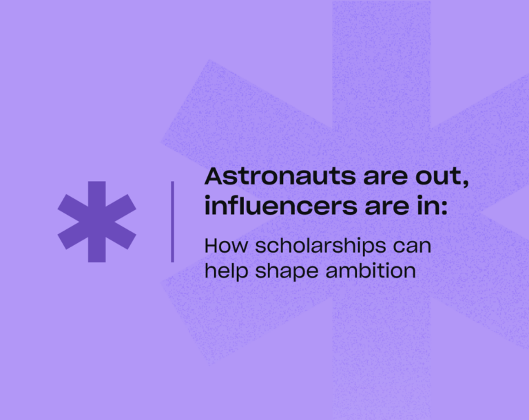 scholarship support, student ambitions